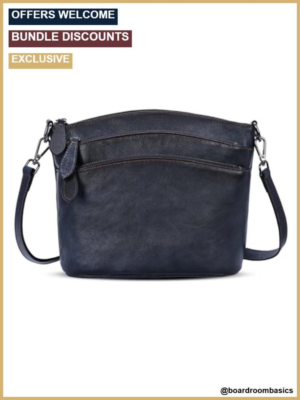 Vintage Leather Crossbody Satchel Purse Women Travel Shoulder Bag